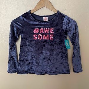 NWT Granimals #Awesome Crushed Velvet Top. 5